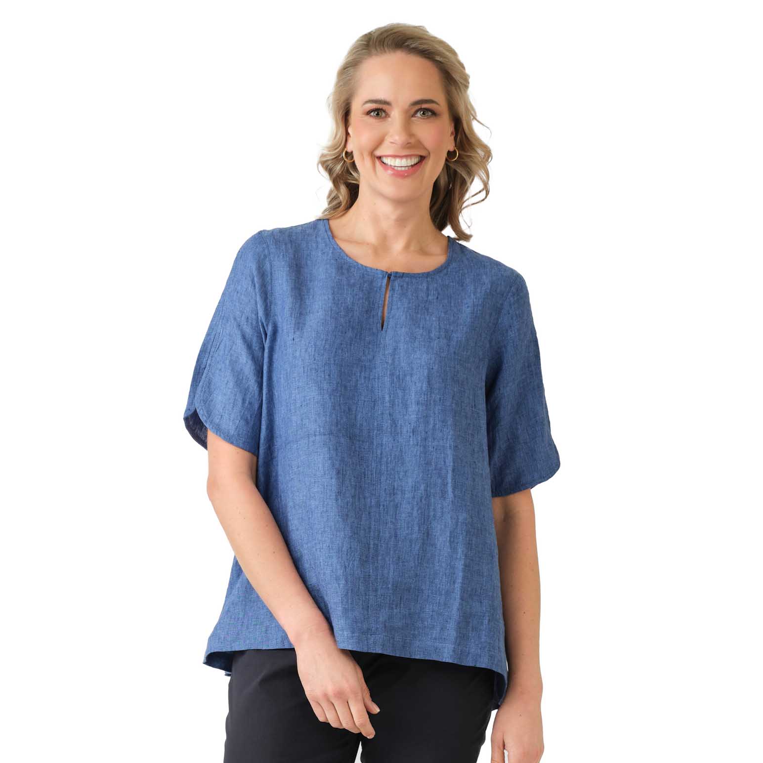 B Essentials Stitch Detail Top